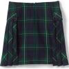 Lands’ End School Uniform Girls Side Pleat Plaid Skort Above Knee(Plaid Hunter/Classic Navy)
