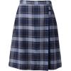 Lands’ End School Uniform Girls Solid A-line Skirt Below The Knee(Classic Navy Plaid)