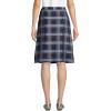 Lands’ End School Uniform Girls Solid A-line Skirt Below The Knee(Classic Navy Plaid)