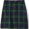Lands’ End School Uniform Girls Solid A-line Skirt Below The Knee(Plaid Hunter/Classic Navy)