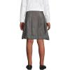Lands’ End School Uniform Girls Solid Box Pleat Skirt Below The Knee(Gray)