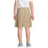 Lands’ End School Uniform Girls Solid Box Pleat Skirt Top of Knee(Khaki)