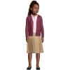 Lands’ End School Uniform Girls Solid Pleated Skirt Below The Knee(Khaki)