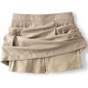 Lands’ End School Uniform Girls Solid Pleated Skort Top of Knee(Khaki)