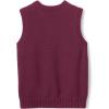 Lands’ End School Uniform Kids Cotton Modal Sweater Vest(Burgundy)
