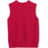 Lands’ End School Uniform Kids Cotton Modal Sweater Vest(Red)