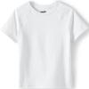 Lands’ End School Uniform Kids Short Sleeve Active Tee(White)