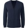 Lands’ End School Uniform Men’s Cotton Modal Button Front Cardigan Sweater(Classic Navy)