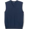 Lands’ End School Uniform Men’s Cotton Modal Fine Gauge Sweater Vest(Classic Navy)