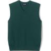 Lands’ End School Uniform Men’s Cotton Modal Fine Gauge Sweater Vest(Evergreen)