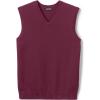 Lands’ End School Uniform Men’s Cotton Modal Sweater Vest(Burgundy)