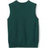 Lands’ End School Uniform Men’s Cotton Modal Sweater Vest(Evergreen)