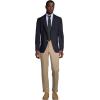 Lands’ End School Uniform Men’s Hopsack Blazer(Deep Navy)