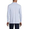 Lands’ End School Uniform Men’s Long Sleeve Interlock Polo Shirt(Blue)