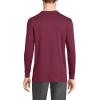 Lands’ End School Uniform Men’s Long Sleeve Interlock Polo Shirt(Burgundy)