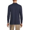 Lands’ End School Uniform Men’s Long Sleeve Interlock Polo Shirt(Classic Navy)