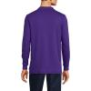 Lands’ End School Uniform Men’s Long Sleeve Interlock Polo Shirt(Deep Purple)