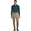 Lands’ End School Uniform Men’s Long Sleeve Interlock Polo Shirt(Evergreen)