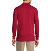 Lands’ End School Uniform Men’s Long Sleeve Interlock Polo Shirt(Red)