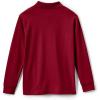 Lands’ End School Uniform Men’s Long Sleeve Interlock Polo Shirt(Red)