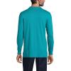 Lands’ End School Uniform Men’s Long Sleeve Interlock Polo Shirt(Teal Breeze)