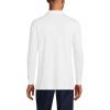 Lands’ End School Uniform Men’s Long Sleeve Interlock Polo Shirt(White)