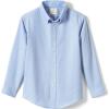 Lands’ End School Uniform Men’s Long Sleeve Oxford Dress Shirt(Blue)