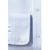 Lands’ End School Uniform Men’s Long Sleeve Oxford Dress Shirt(Blue Stripe)