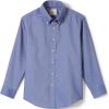 Lands’ End School Uniform Men’s Long Sleeve Oxford Dress Shirt(French Blue)