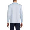Lands’ End School Uniform Men’s Long Sleeve Rapid Dry Polo Shirt(Blue)