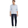 Lands’ End School Uniform Men’s Long Sleeve Rapid Dry Polo Shirt(Blue)