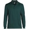 Lands’ End School Uniform Men’s Long Sleeve Rapid Dry Polo Shirt(Evergreen)