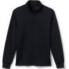 Lands’ End School Uniform Men’s Quarter Zip Pullover(Black)