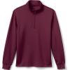 Lands’ End School Uniform Men’s Quarter Zip Pullover(Burgundy)