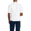 Lands’ End School Uniform Men’s Short Sleeve Banded Bottom Polo Shirt(White)