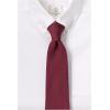 Lands’ End School Uniform Men’s Solid To Be Tied Tie(Dark Russet Red)