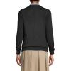 Lands’ End School Uniform Women’s Cotton Modal Button Front Cardigan Sweater(Black)