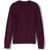 Lands’ End School Uniform Women’s Cotton Modal Button Front Cardigan Sweater(Burgundy)