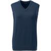 Lands’ End School Uniform Women’s Cotton Modal Fine Gauge Sweater Vest(Classic Navy)