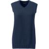 Lands’ End School Uniform Women’s Cotton Modal Sweater Vest(Classic Navy)
