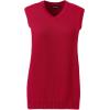 Lands’ End School Uniform Women’s Cotton Modal Sweater Vest(Red)