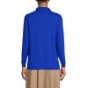 Lands’ End School Uniform Women’s Long Sleeve Interlock Polo Shirt(Cobalt)