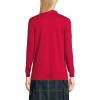 Lands’ End School Uniform Women’s Long Sleeve Interlock Polo Shirt(Red)