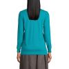 Lands’ End School Uniform Women’s Long Sleeve Interlock Polo Shirt(Teal Breeze)