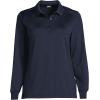 Lands’ End School Uniform Women’s Long Sleeve Rapid Dry Polo Shirt(Classic Navy)