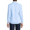 Lands’ End School Uniform Women’s No Gape Long Sleeve Stretch Shirt(Light Sea Blue)