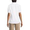 Lands’ End School Uniform Women’s No Gape Short Sleeve Stretch Shirt(Pearl White)