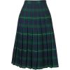 Lands’ End School Uniform Women’s Plaid Pleated Skirt Below The Knee(Hunter/Classic Navy Plaid)