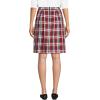 Lands’ End School Uniform Women’s Plaid Skort Top of Knee(Red/Graphite Plaid)