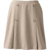 Lands’ End School Uniform Women’s Ponte Button Front Skort(Khaki)